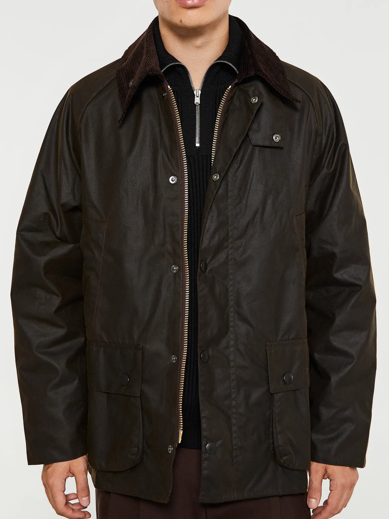 Classic Bedale Wax Jacket in Olive