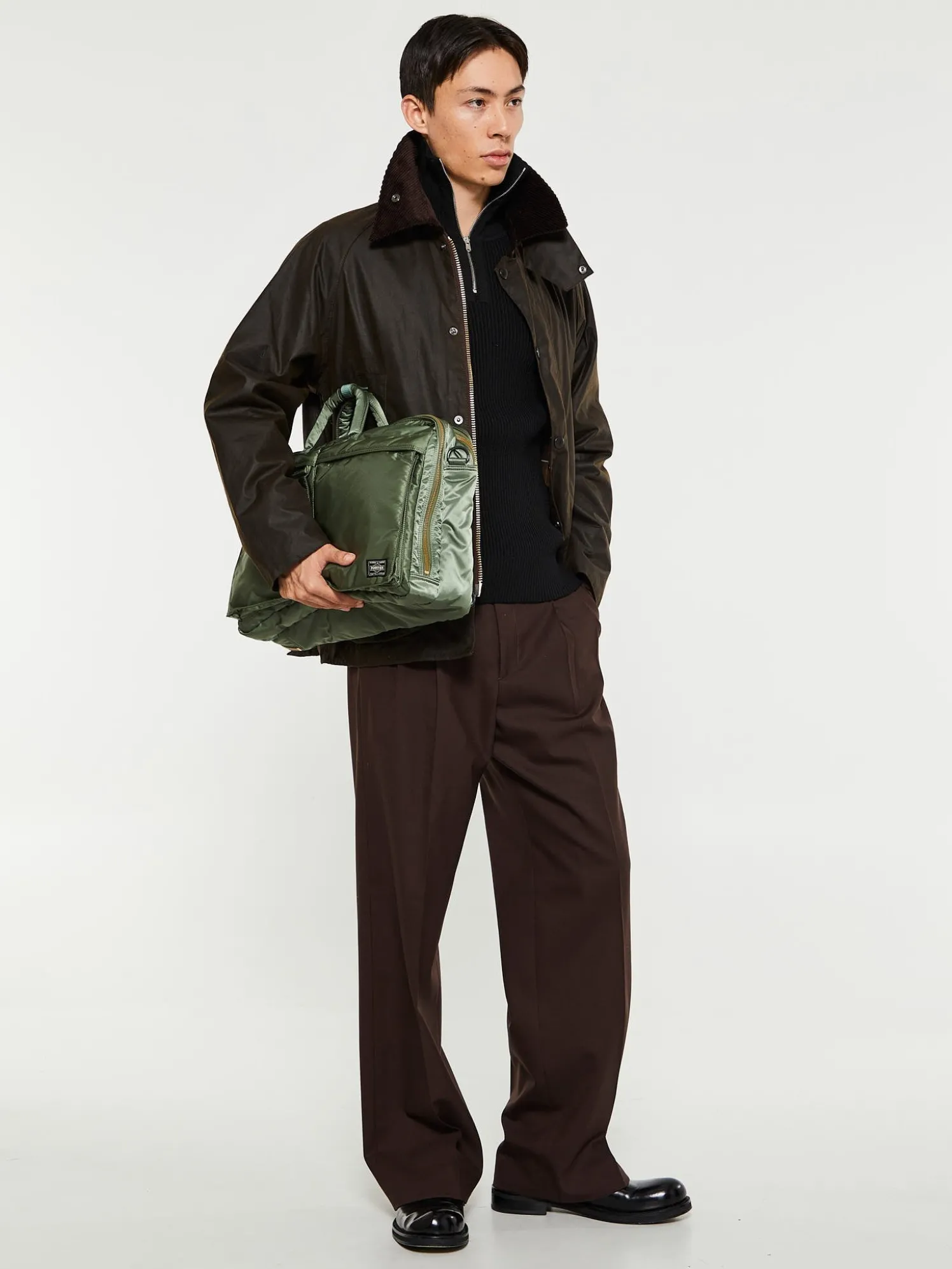 Classic Bedale Wax Jacket in Olive