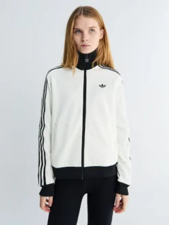 Classic TT Track Jacket i Off White og Sort