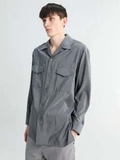 Convertible Collar Shirt i Aluminium