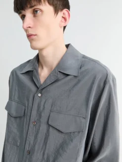 Convertible Collar Shirt i Aluminium
