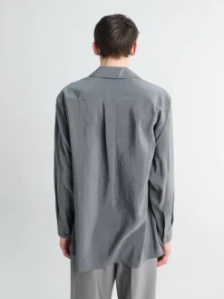 Convertible Collar Shirt i Aluminium
