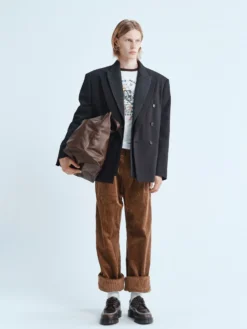 Corduroy Box Trousers i Cognac