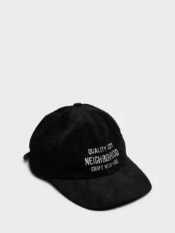 Corduroy Dad Cap i Sort