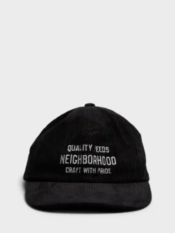 Corduroy Dad Cap i Sort