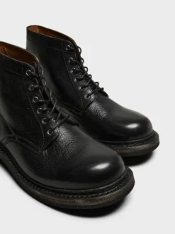 Cortege Boots i Deep Black Læder