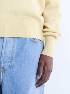 Crewneck Sweater i Smørgul