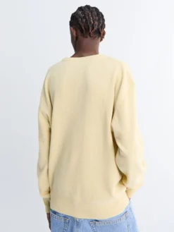 Crewneck Sweater i Smørgul