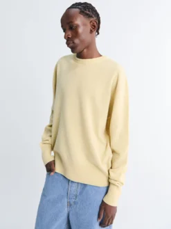 Crewneck Sweater i Smørgul