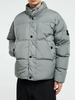 4100010 Crinkle reps NY Bomber Jacket i Cement
