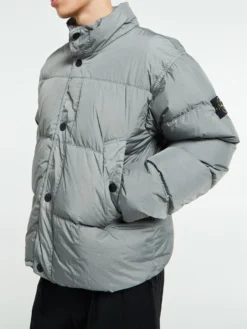 4100010 Crinkle reps NY Bomber Jacket i Cement
