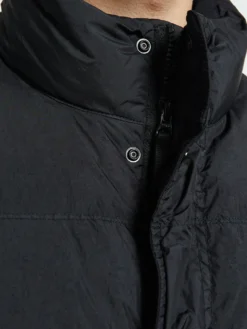 4100010 Crinkle reps NY Bomber Jacket i Sort