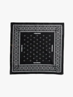 Cross Pattern Bandana i Sort