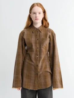 Daisy Skjorte i Dakota Flannel Tern