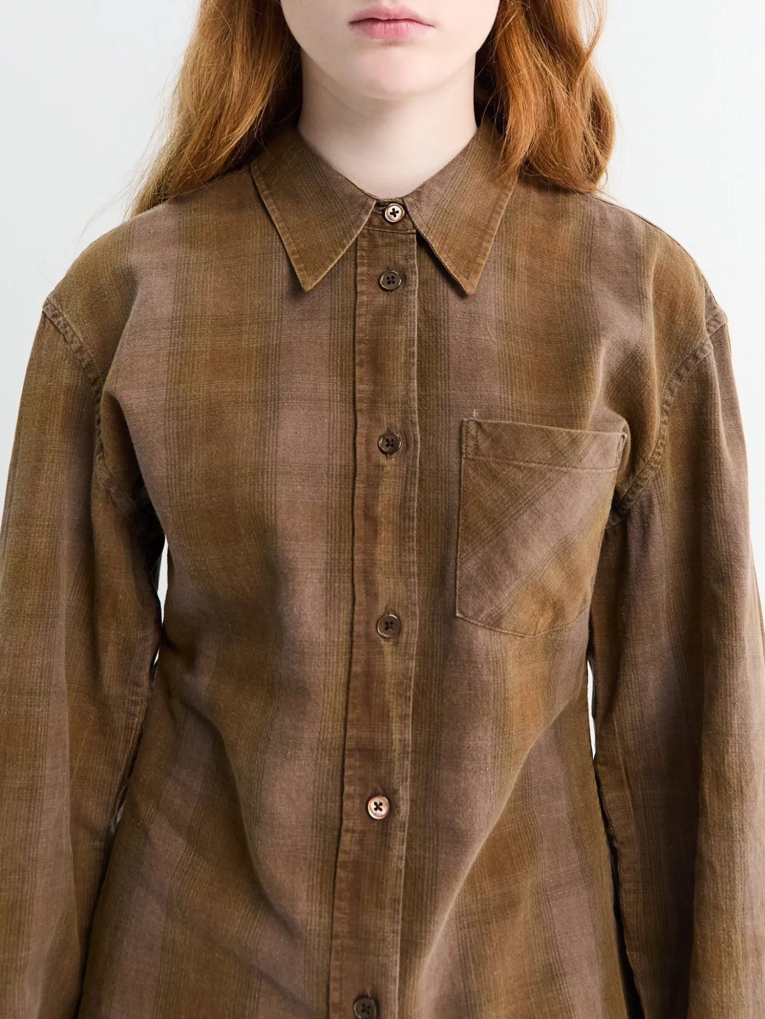Daisy Skjorte i Dakota Flannel Tern