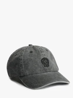Distressed Dad Cap i Faded Black