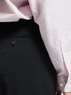 Double Pleated Wide Slacks i Sort