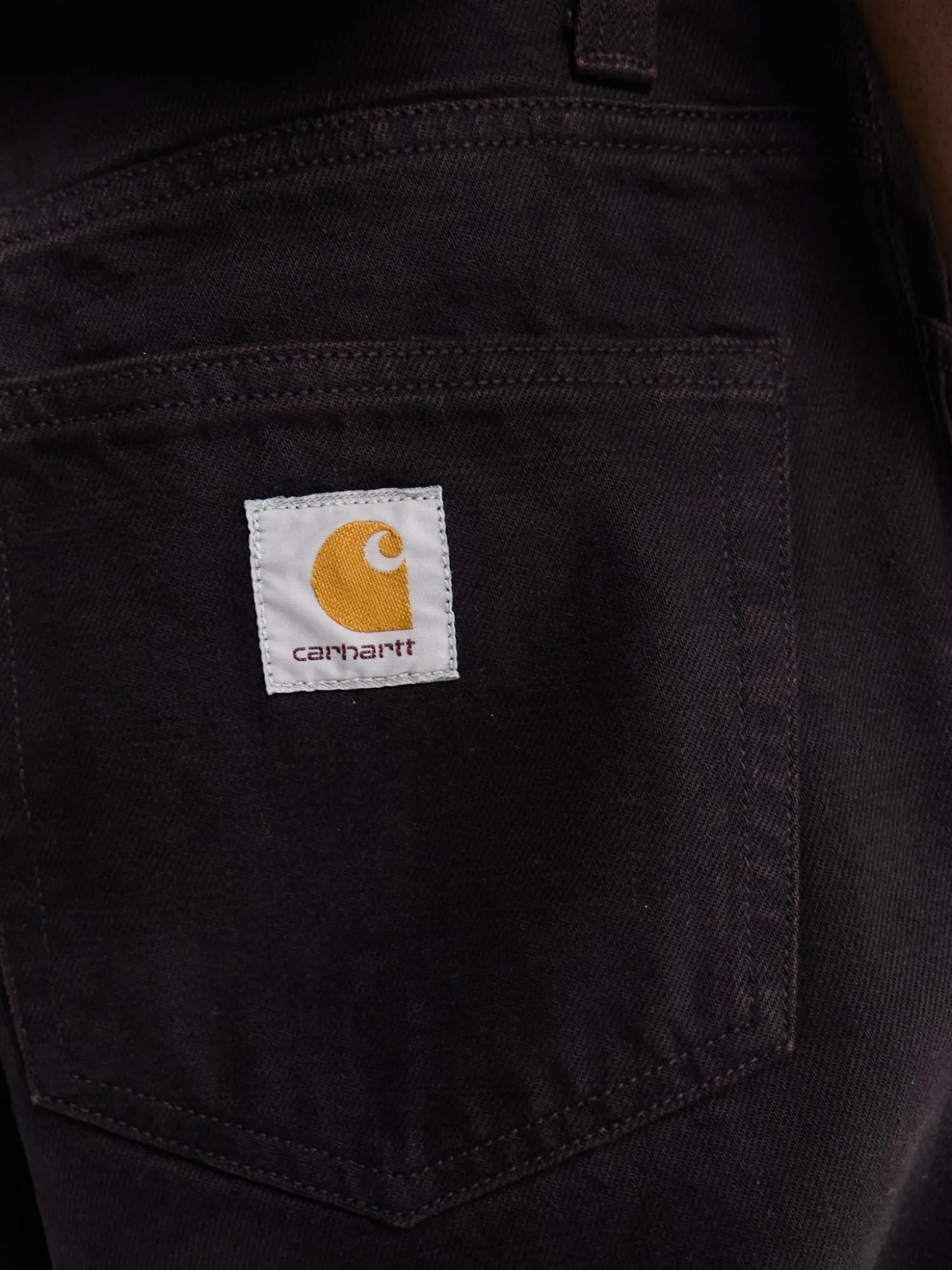 Everson Pant i Black og Palisander Garment Dyed