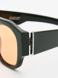 Flatlist x Sunflower Shade 02 Solbriller i Forest Green og Solid Orange Lens
