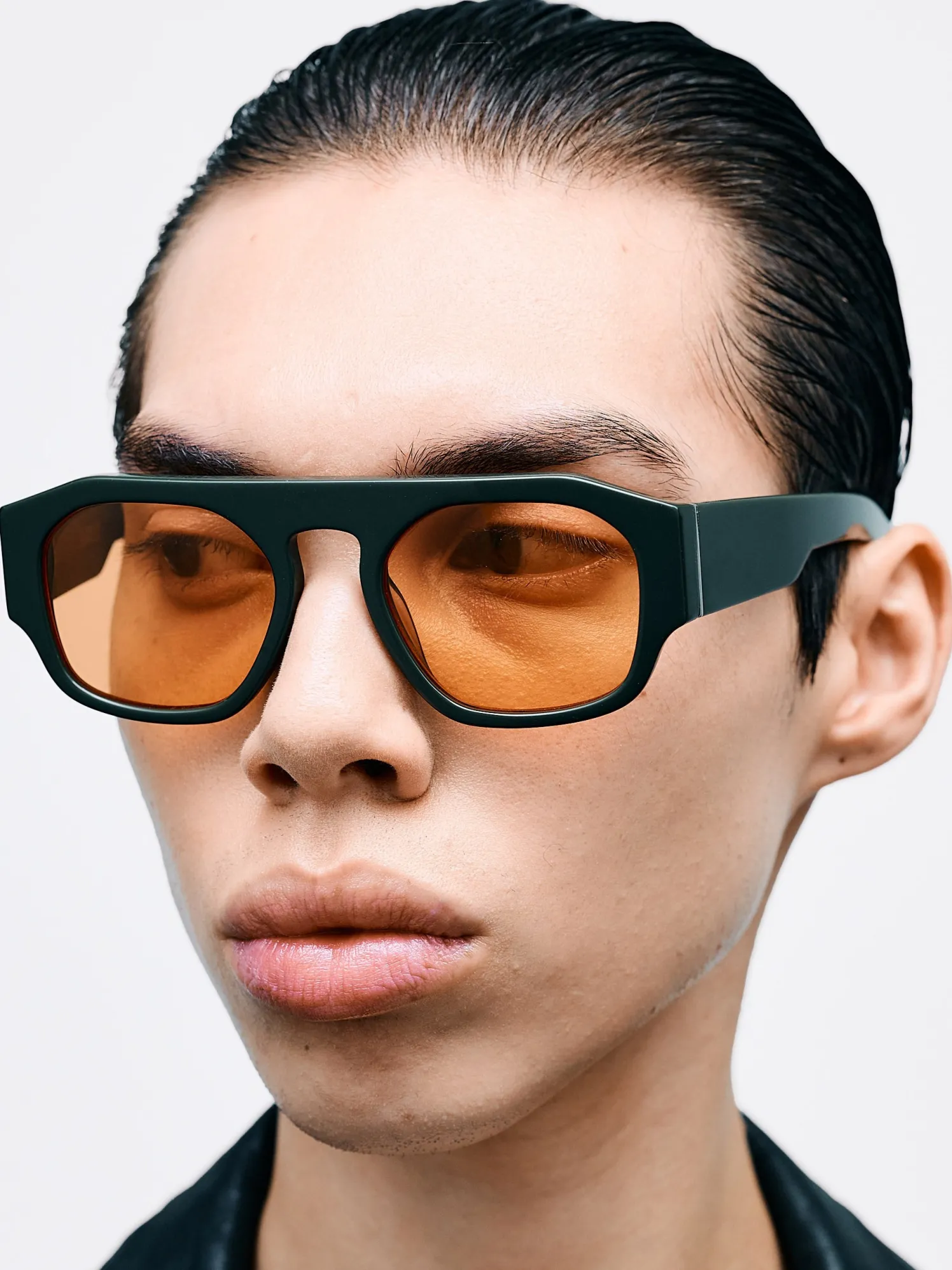 Flatlist x Sunflower Shade 02 Solbriller i Forest Green og Solid Orange Lens