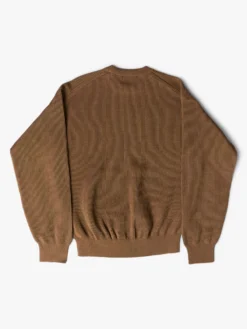 Flat Yarn Rib Knit i Lysebrun