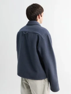 Fleece Polo i Ardoise