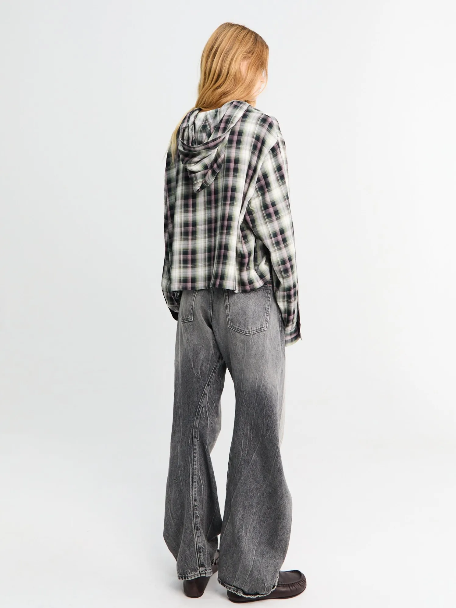 2006F Loose Fit Jeans i Vasket Sort