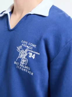 Forever Open Rugby Shirt i Blå