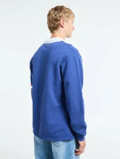 Forever Open Rugby Shirt i Blå