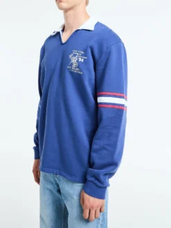 Forever Open Rugby Shirt i Blå