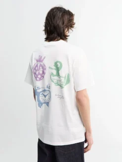 Forma T-Shirt i Hvid heavy stone wash