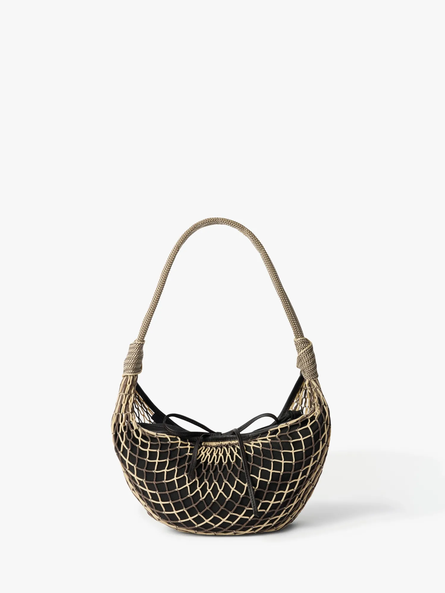 Fortune Croissant Filt-taske i Light Beige/Marron Glace
