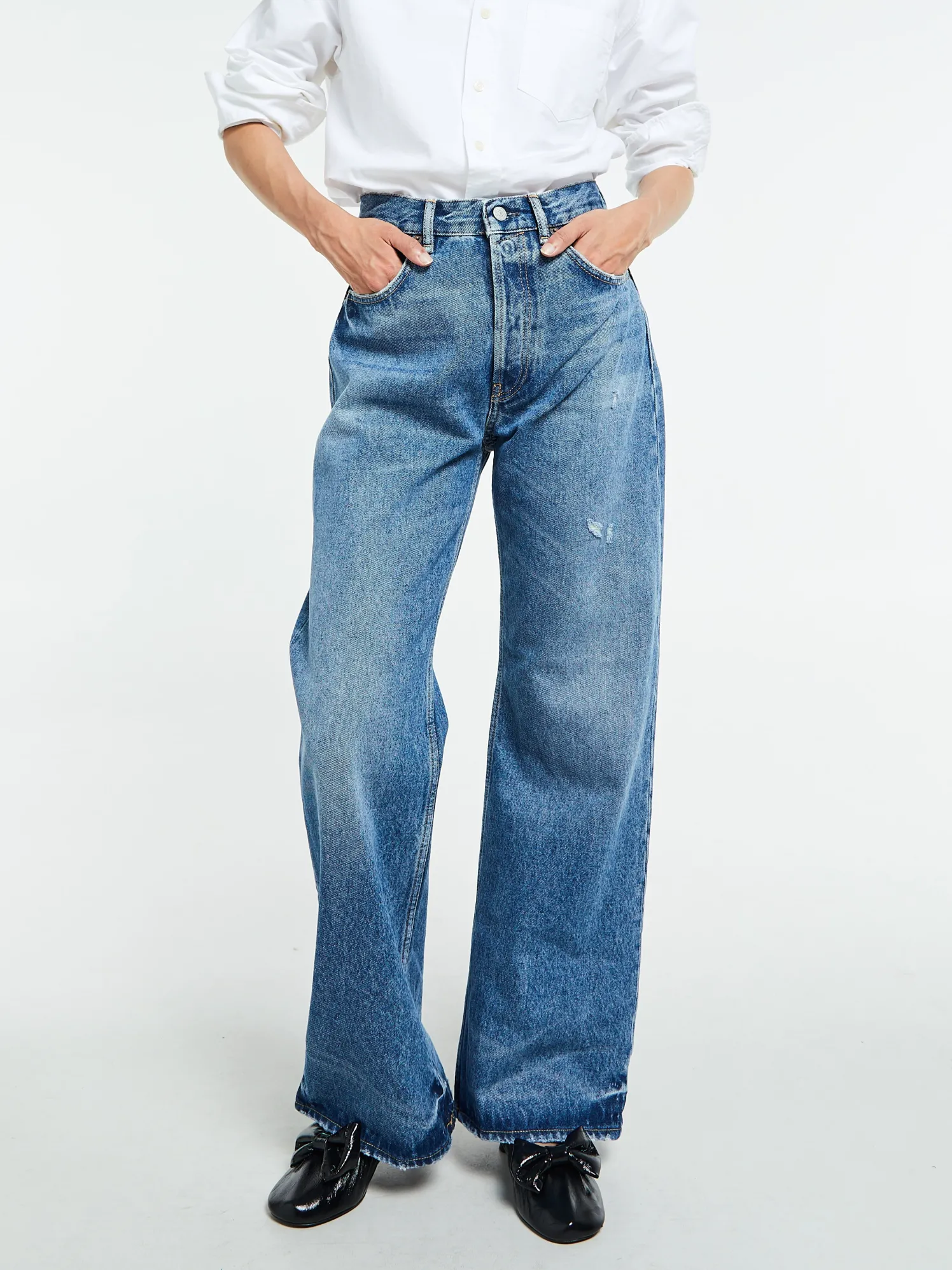 2021F Regular Fit Jeans i Mid Blue