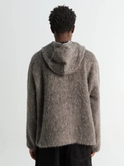 Full Zip hættetrøje i Muldvarpegrå