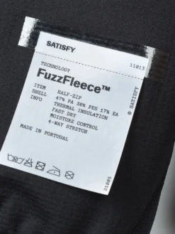 FuzzFleece Half-Zip i Sort