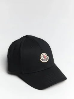 Gabardine Baseball Cap i Sort