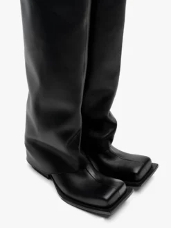 Havva Chunky Heel Trouser Boots i Sort