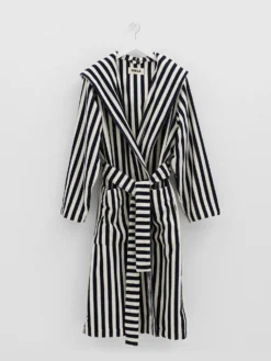 Hooded Badekåbe i Humbug Stripes