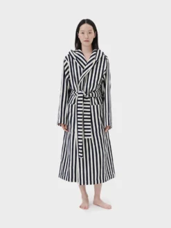 Hooded Badekåbe i Humbug Stripes