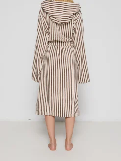Hooded Badekåbe i Kodiak Stripes