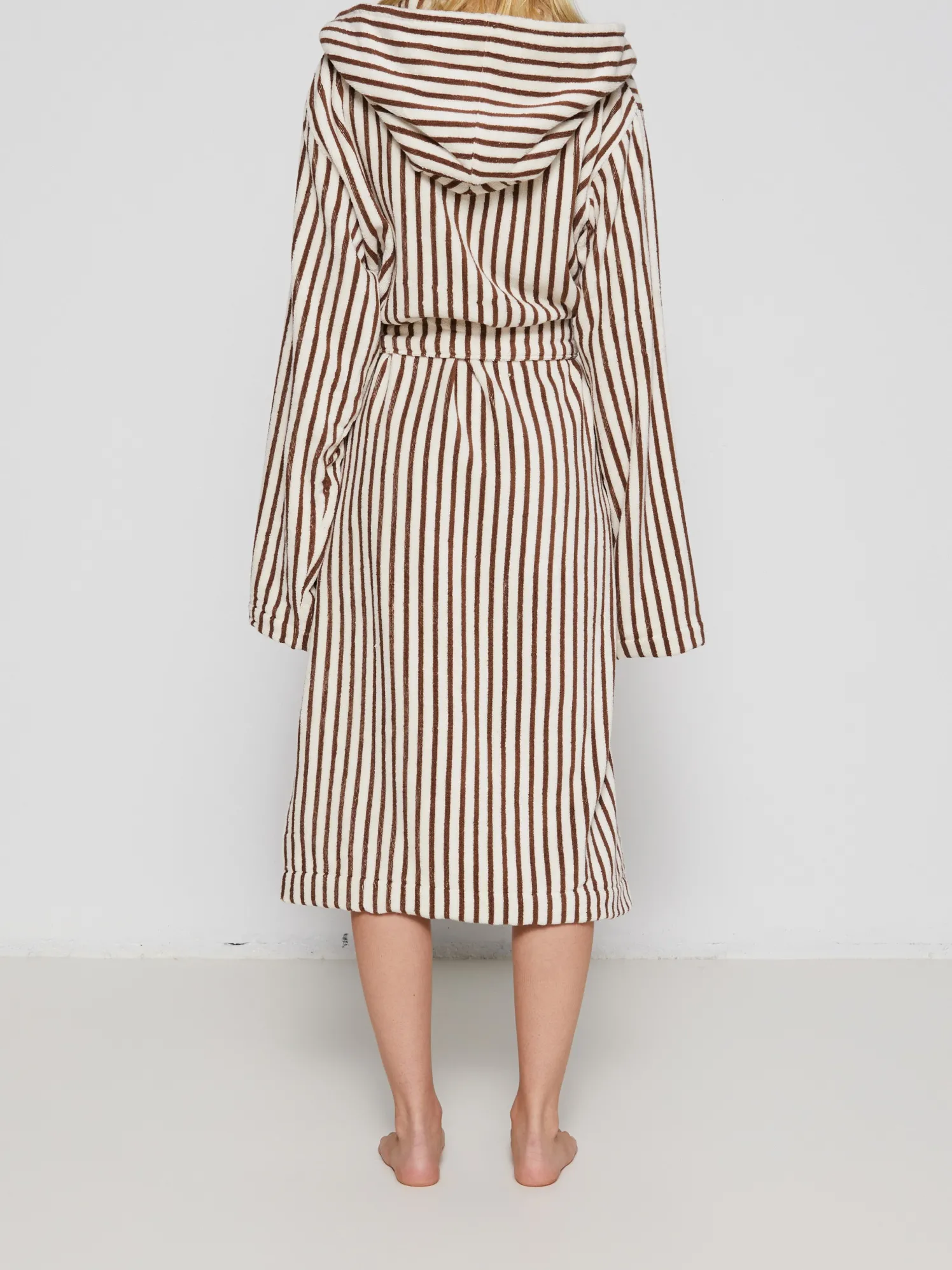 Hooded Badekåbe i Kodiak Stripes