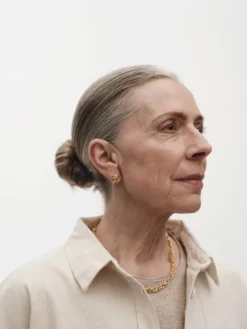 Ingeborg Øreringe med forgyldning