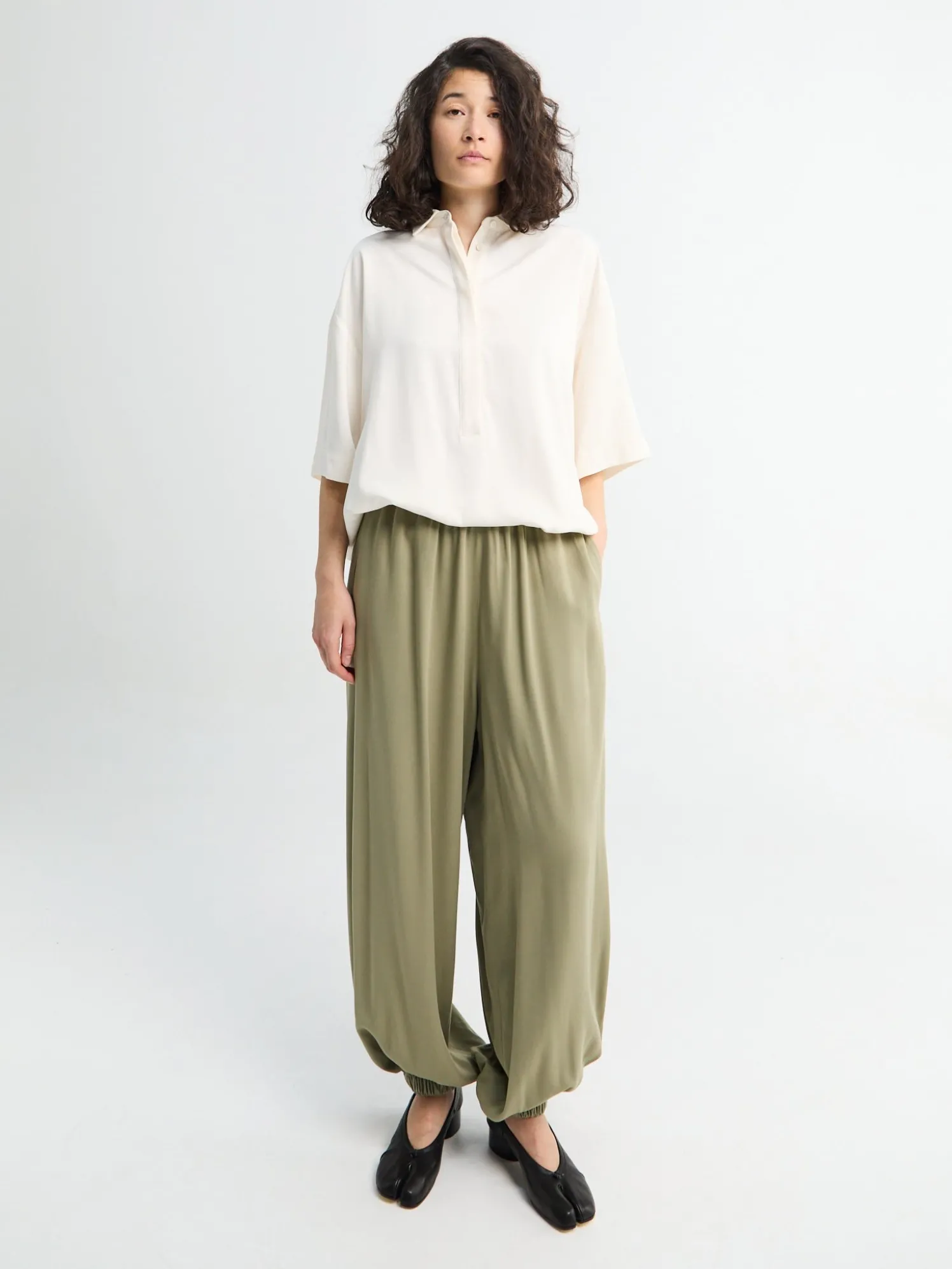 Isola Fluid Balloon Pants i Sage