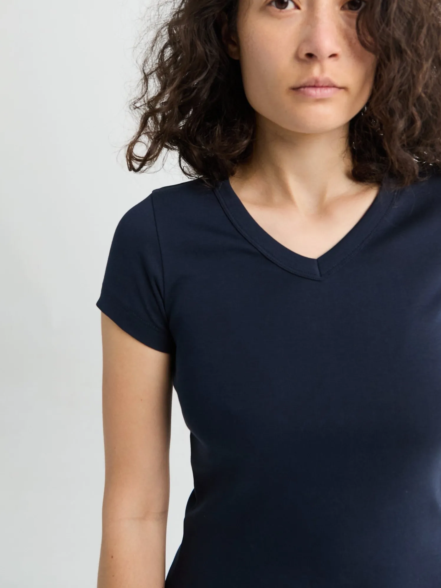 Jill Baby Tee i Navy