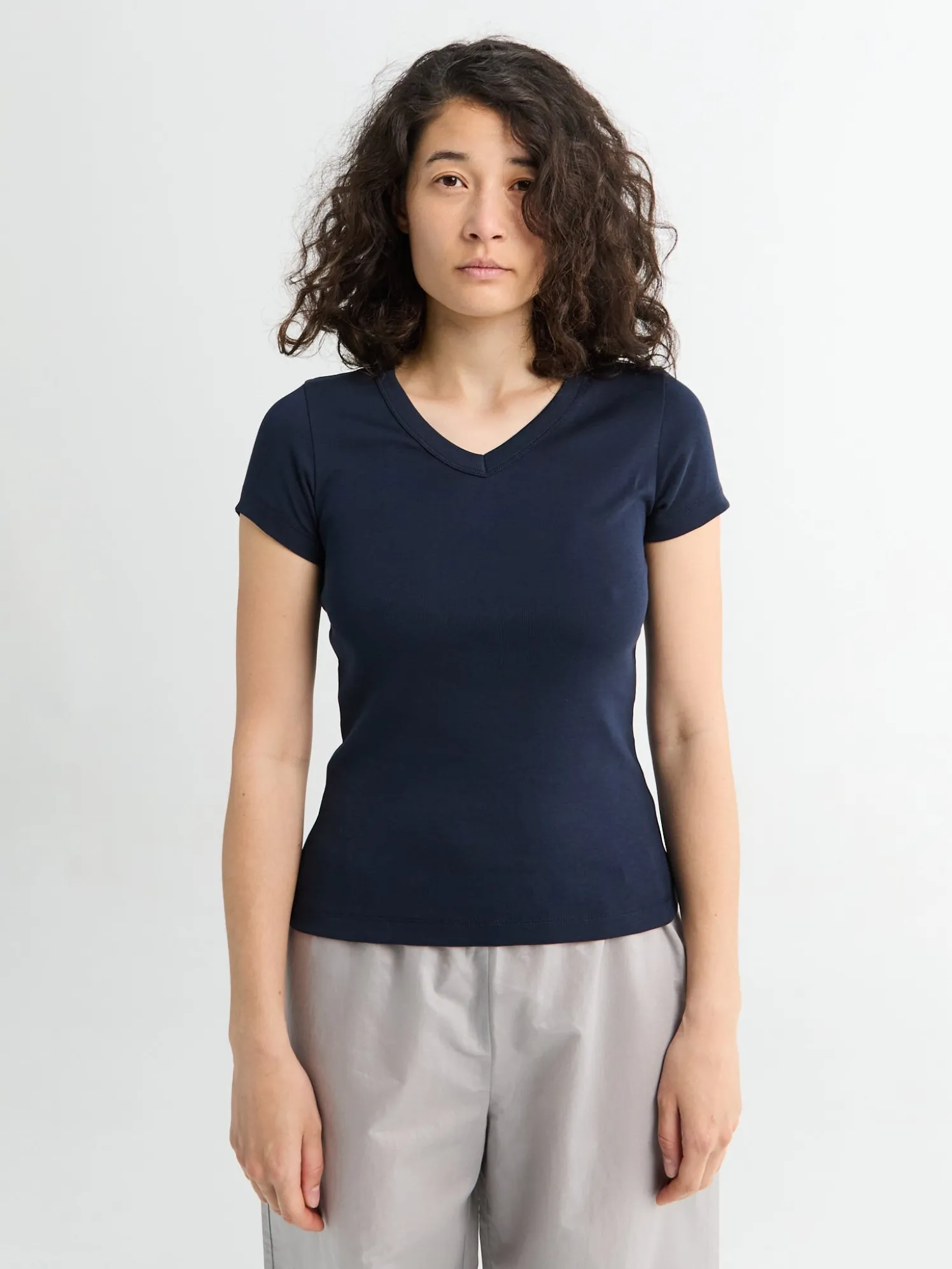 Jill Baby Tee i Navy