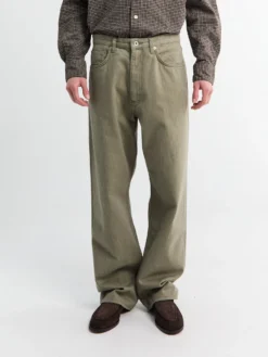 Korshavn Relaxed 5 Pocket Heavy Twill Shorts i Vetiver