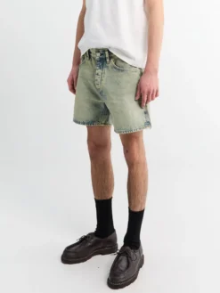 Korte Løse Shorts i Lys Vintage Støv