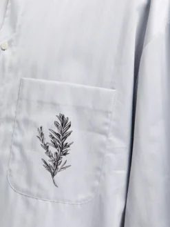 La Chemise Cardigan i Rosmarin Lyseblå