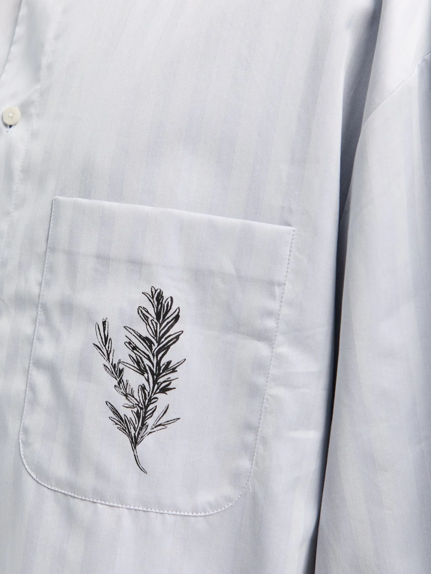 La Chemise Cardigan i Rosmarin Lyseblå