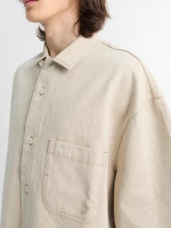 La Chemise Paysan De-Nime i Lysebeige